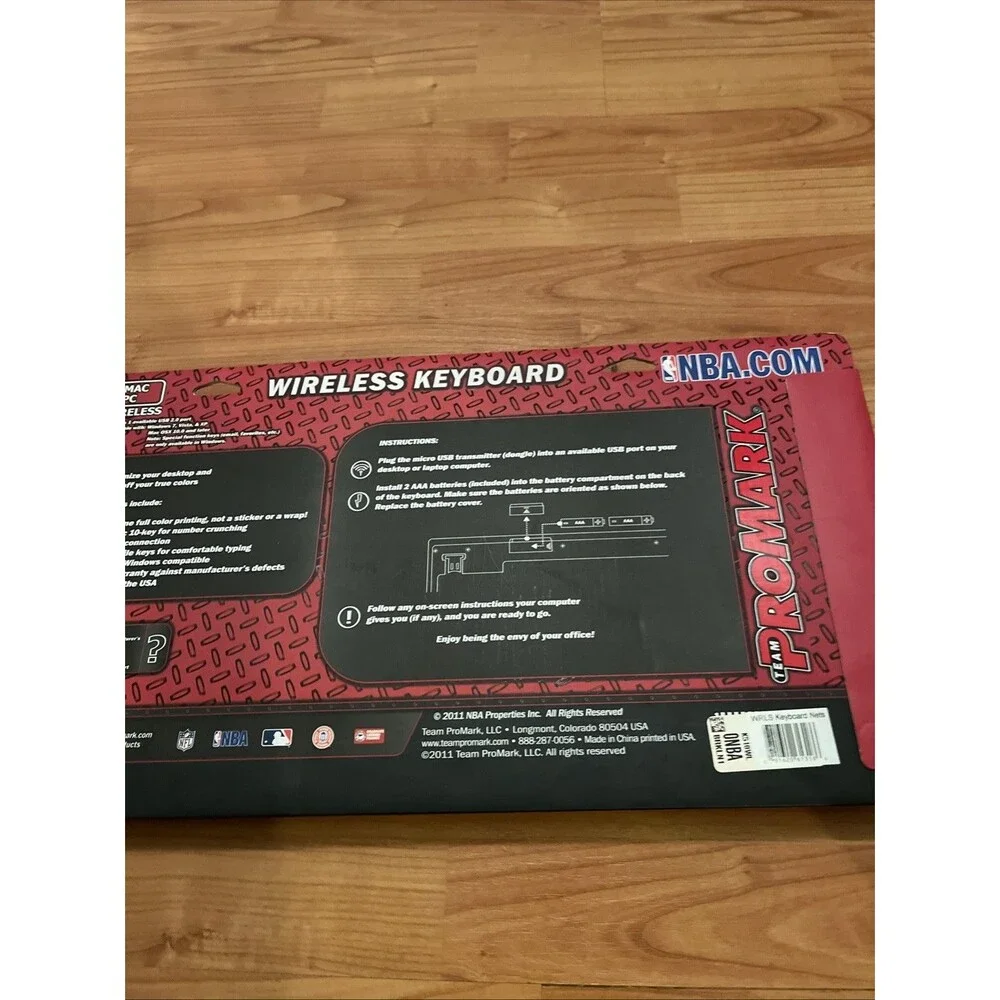 Brooklyn Mets Wireless Keyboard Mac PC NBA